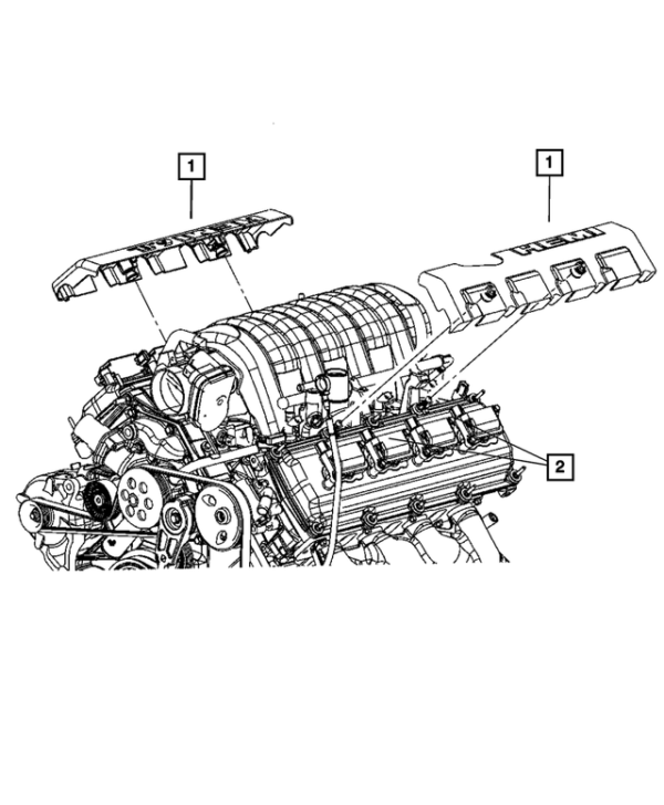 Caches moteur 06-10 SRT8 6.1L – Image 6