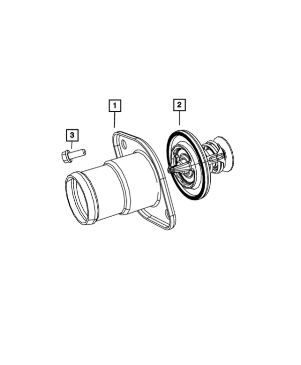 Thermostat 6.1L SRT8 / 6.4L SRT - MOPAR 52028898AI – Image 3