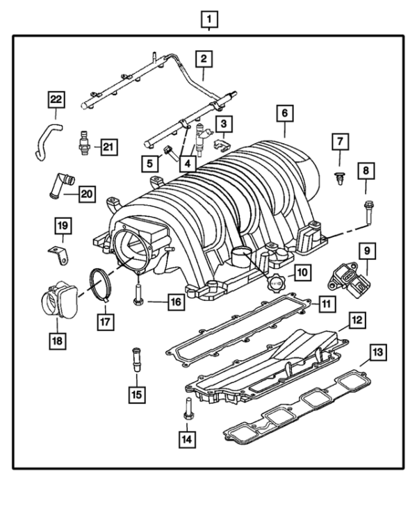 Valve PCV 06-10 SRT8 6.1L - MOPAR 5037831AA – Image 2